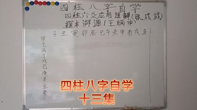 四柱八字自学十三集