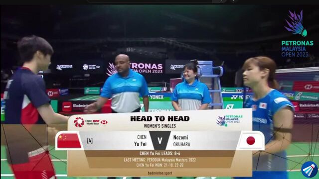 Nozomi Okuhara vs Chen Yu Fei l R 32 l PETRONAS MALAYSIA OPEN 2023