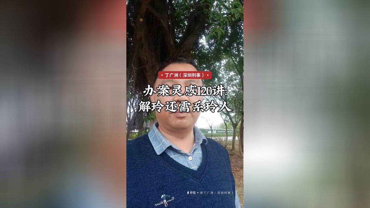 办案灵感120讲:解玲还需系玲人