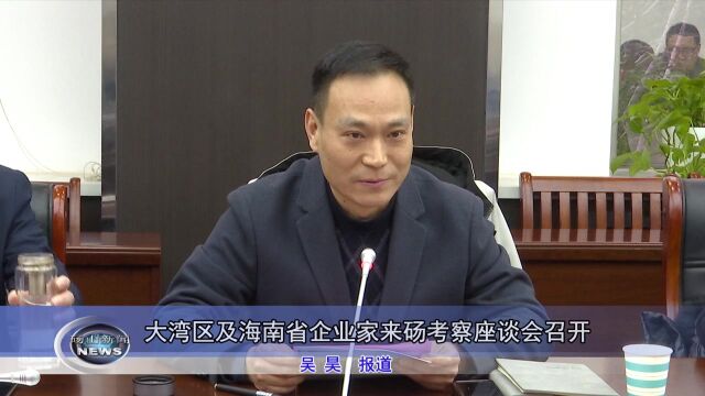 大湾区及海南省企业家来砀山考察座谈会召开