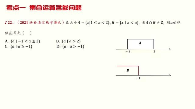 006、【集合与常用逻辑】考点一 集合运算含参问题【题号2225】