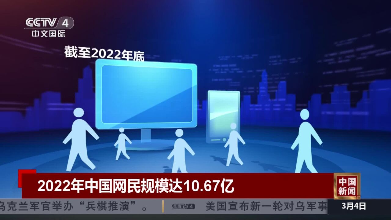 2022年中国网民规模达10.67亿