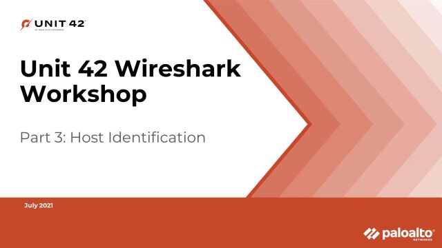 Wireshark Workshop Part 3 Host Identification