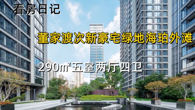 上海黄浦董家渡次新豪宅绿地海珀外滩290㎡五室两厅四卫