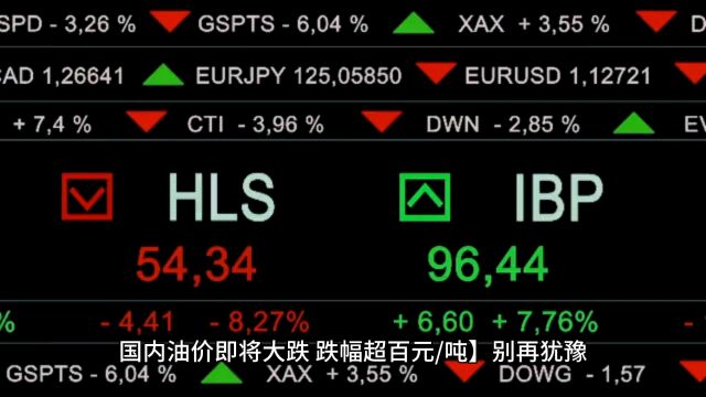 国内油价即将大跌,跌幅超百元/吨】别再犹豫,10月10日油价调整等你来!