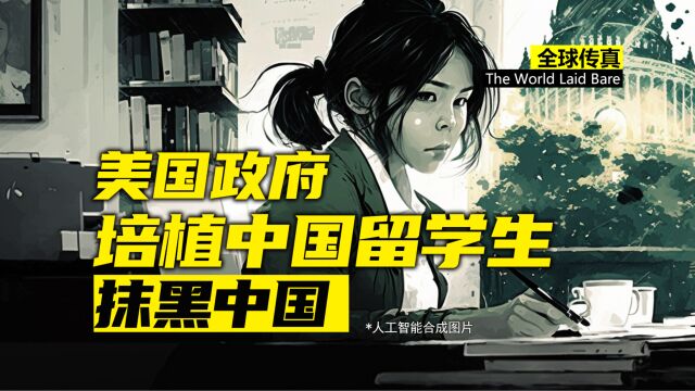 美国政府培植中国留学生抹黑中国 5年15亿资金支持