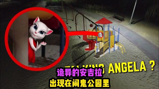 我居然在闹鬼的公园里面,发现了汤姆猫的女朋友安吉拉,太诡异了