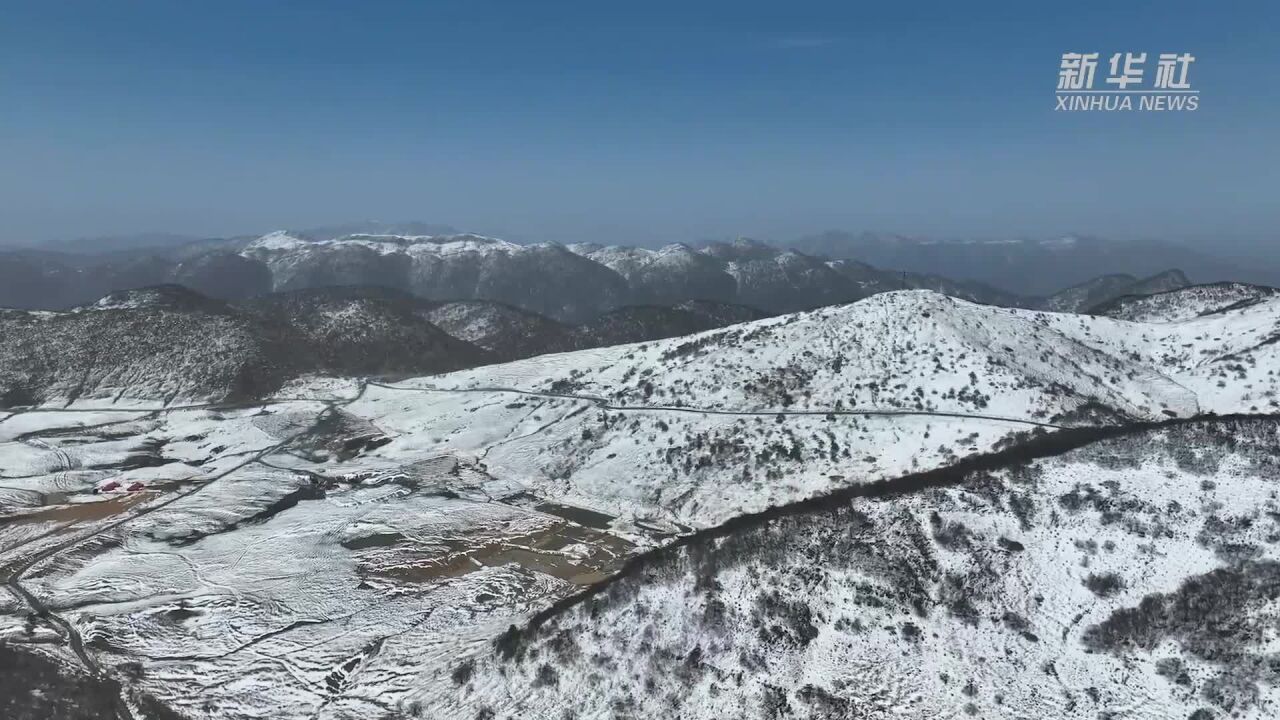 重庆巫溪:春雪润红池 雪霁美如画