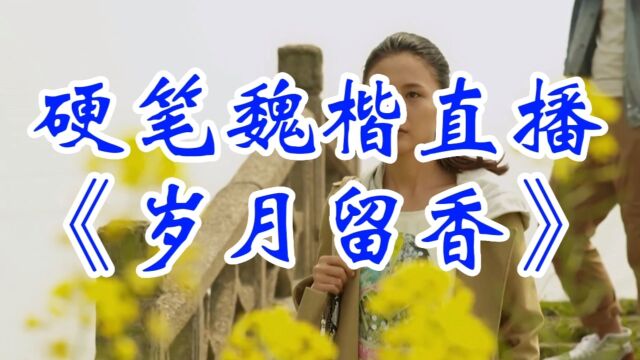 硬笔魏楷直播:《岁月留香》