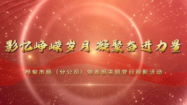 桦甸市局(分公司)党支部举办“影忆峥嵘岁月 凝聚奋进力量”主题党日观影活动