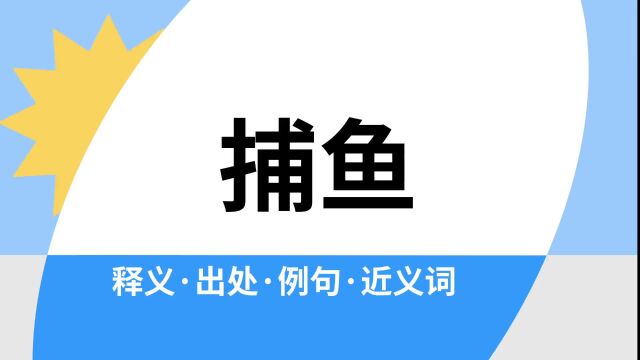 “捕鱼”是什么意思?