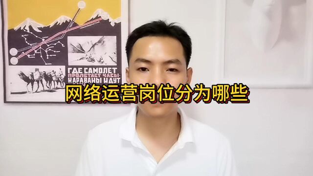 网络运营岗位分为哪些?互联网运营行业都有哪些岗位