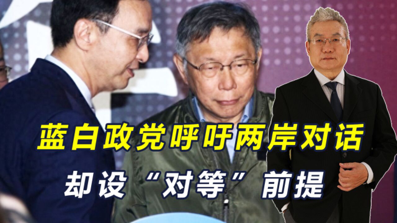 蓝白政党呼吁重启两岸对话,但强调“对等”原则