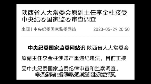 副部级老虎李金柱被查