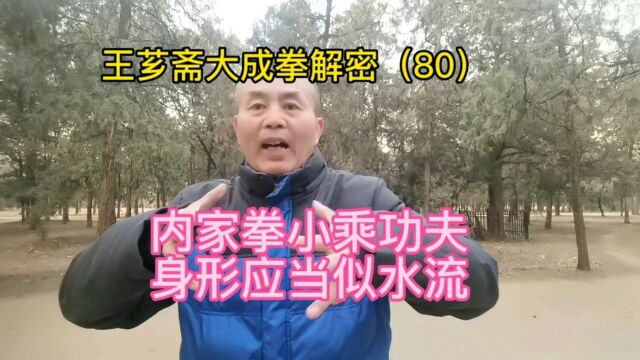 第80集|内家拳小乘功夫:身形应当似水流