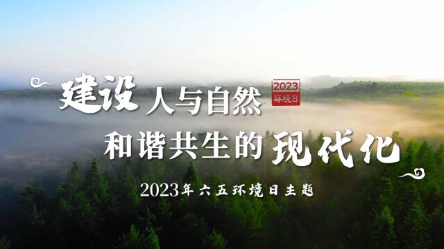 2023年六五环境日丨建设人与自然和谐共生的现代化!2023年六五环境日主题宣传片公布