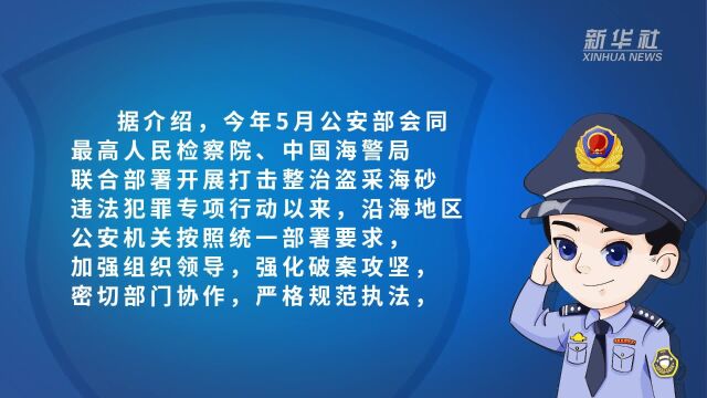 公安部集中挂牌督办10起涉海砂犯罪大要案件