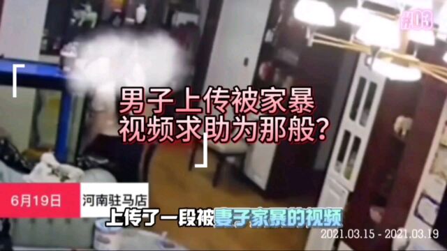 男子上传被家暴视频求助为那般?