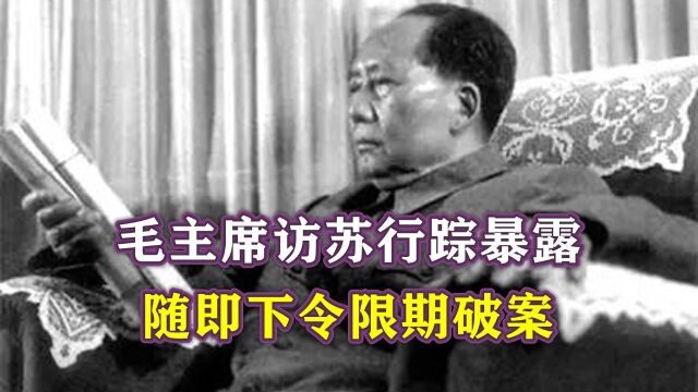 1949年,毛主席访苏行踪暴露,随即下令限期破案,并下一道死命令