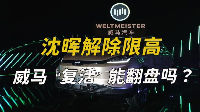 沈晖解除限高,威马“复活”能翻盘吗?