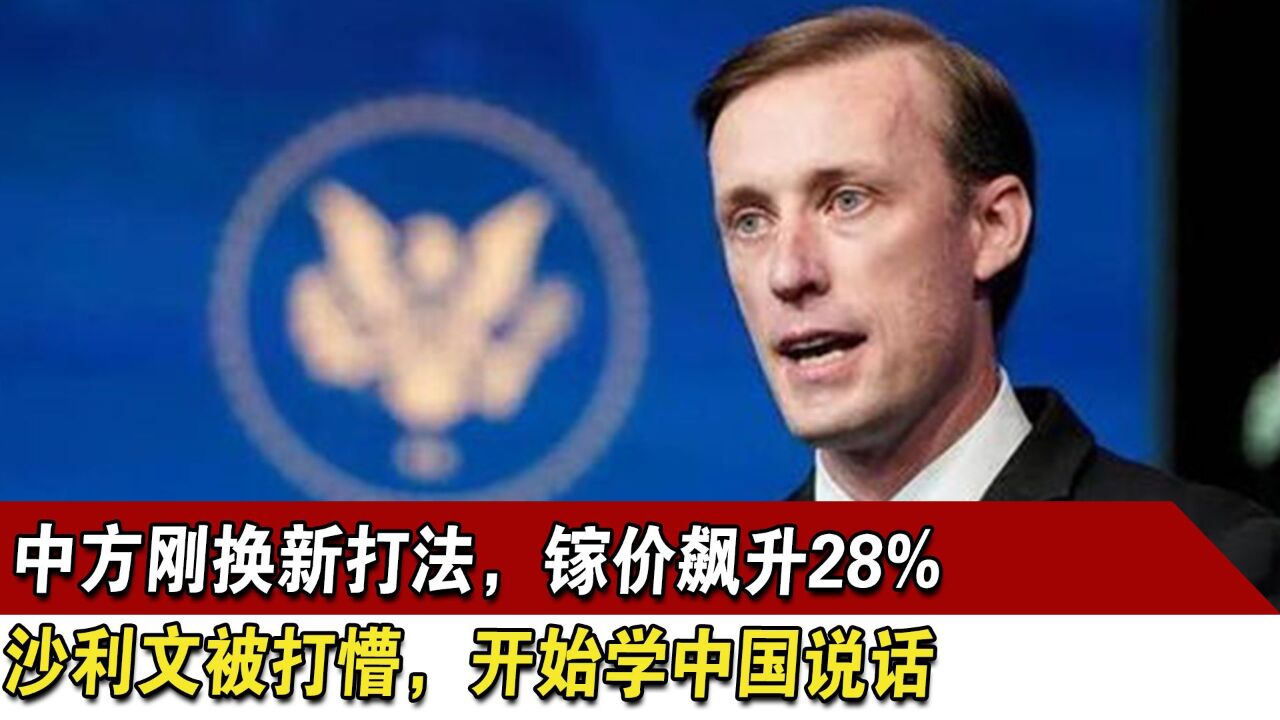 中方换新打法,镓价飙升28% ,沙利文被打懵,开始学中国说话