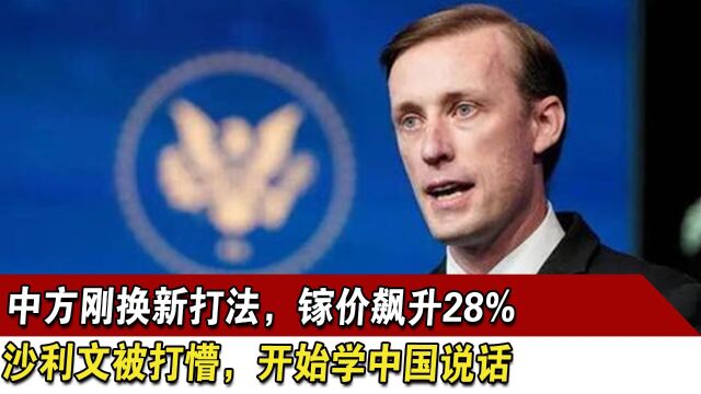 中方换新打法,镓价飙升28% ,沙利文被打懵,开始学中国说话