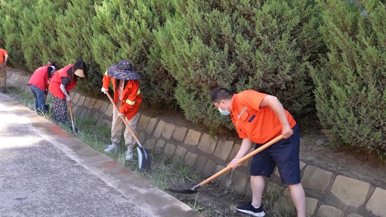 市农村道路养护公司开展农村公路夏季养护工作