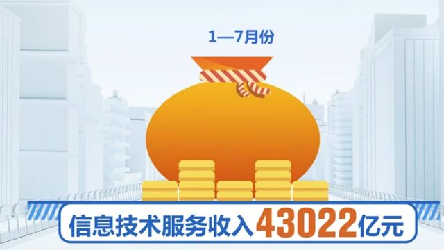 工业和信息化部:1—7月我国软件业务收入同比增长13.6%