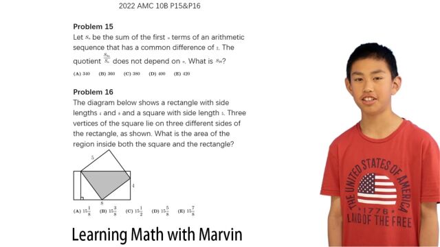 2022 AMC数学竞赛10B P15&P16,英语讲题