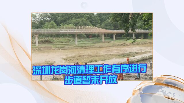 深圳龙岗河清理工作有序进行 步道暂未开放