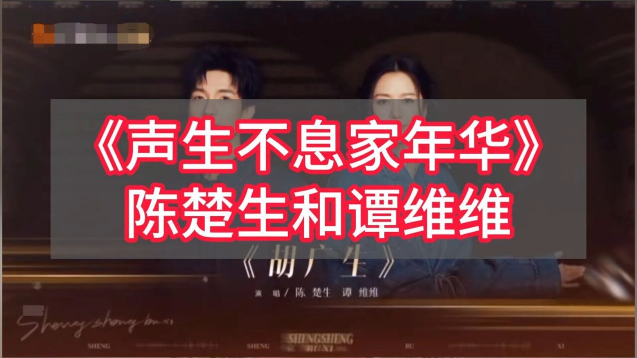 陈楚生和谭维维演绎经典《胡广生》全混声伍文彬老师