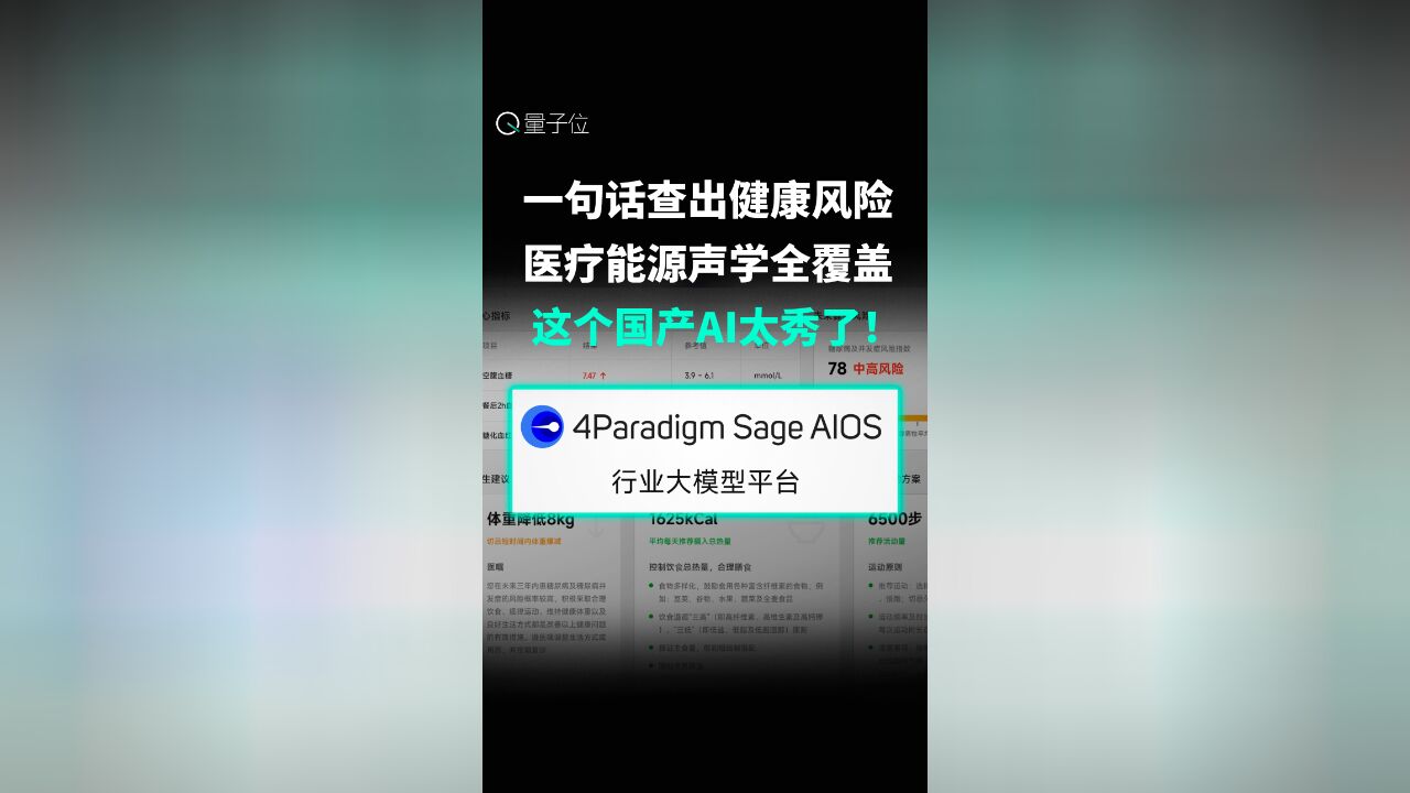 一句话查出健康风险,医疗能源声学全覆盖.这个国产AI太秀了!