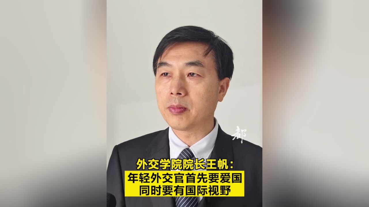 外交学院院长王帆:要不断推进真正的多边主义