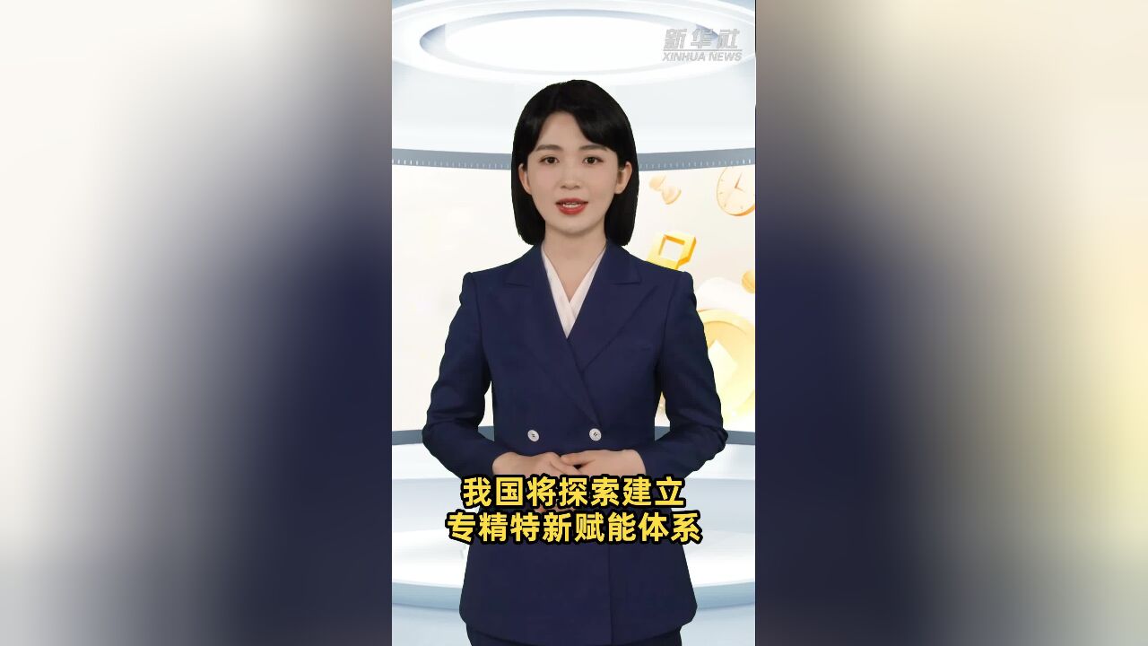 我国将探索建立专精特新赋能体系