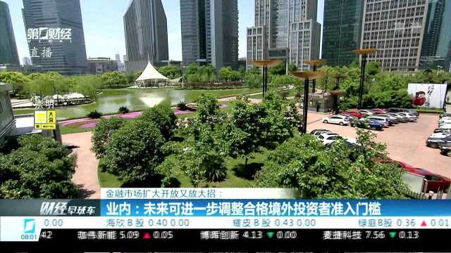 金融市场扩大开放又放大招:业内:未来可进一步调整合格境外投资者准入门槛