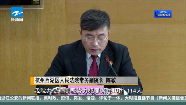 杭州西湖法院通报10起黑恶势力犯罪案例