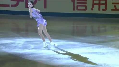 全景冰雪清艳脱俗韩国16岁花滑女神林恩秀轻盈舞动撩人心魄