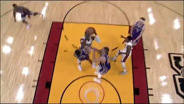 NBA常规赛：国王vs热火英文原声全场回放