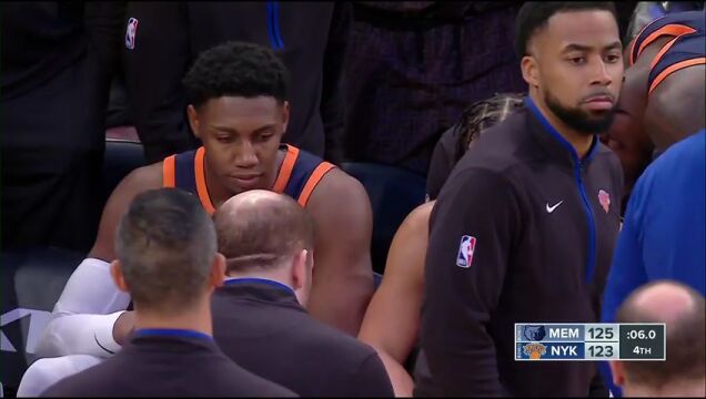 NBA常规赛：灰熊vs尼克斯第4节英文原声回放