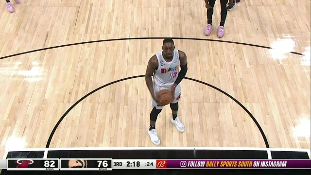 NBA常规赛：热火vs老鹰第3节原声解说回放