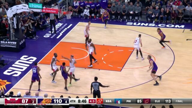 单骑闯关冲入禁区 卡鲁索前场一打三反篮得手