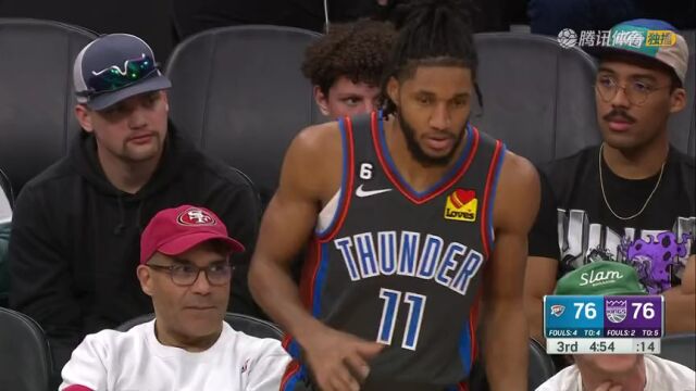 NBA常规赛：雷霆vs国王英文原声全场回放