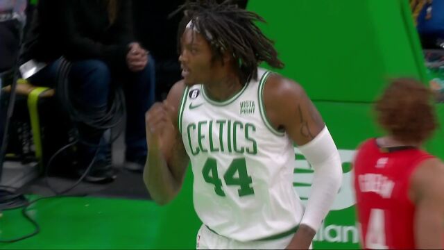 布罗格登妙笔生花送出彩虹连线 罗威无视杰伦格林空接双臂重扣