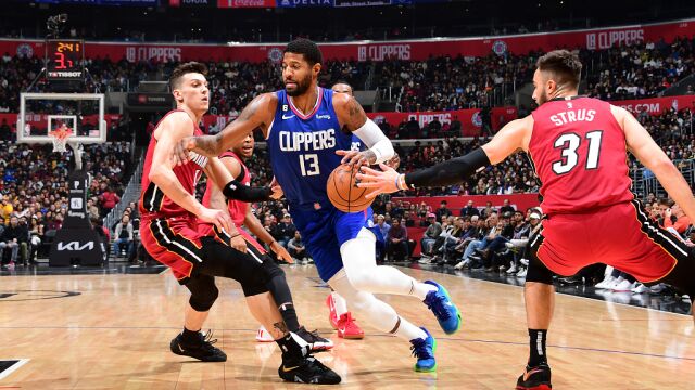 热火110-100快船 乔治空砍25+7阿德巴约31+13拒绝逆转