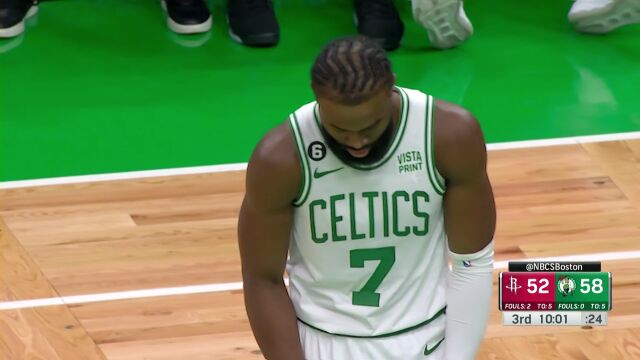 NBA常规赛：火箭vs凯尔特人第3节中文解说回放