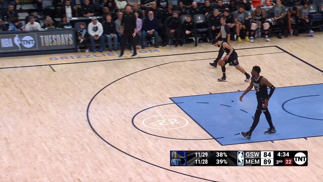 勇士vs灰熊精华回放 库里29+7勇士不敌灰熊遭遇3连败