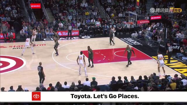  NBA常规赛：凯尔特人vs老鹰第3节英文原声回放
