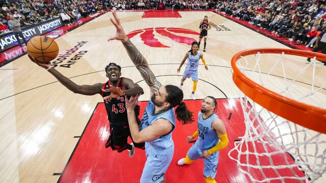 西亚卡姆vs灰熊集锦 全场25+10展现全面身手无力回天