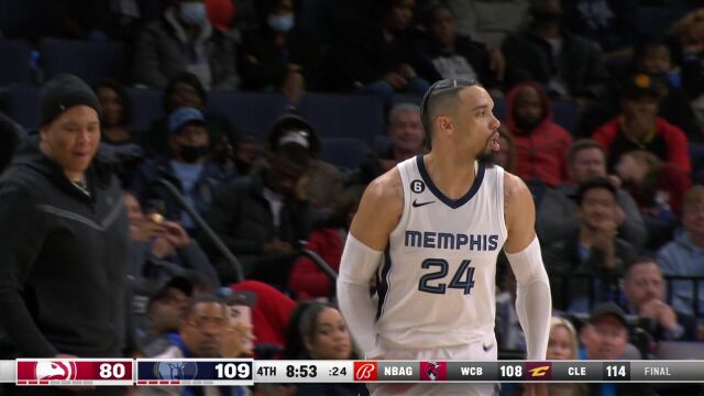 老鹰vs灰熊精华回放 灰熊7人上双大胜老鹰