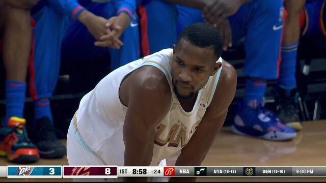 NBA常规赛：雷霆vs骑士第1节中文解说回放